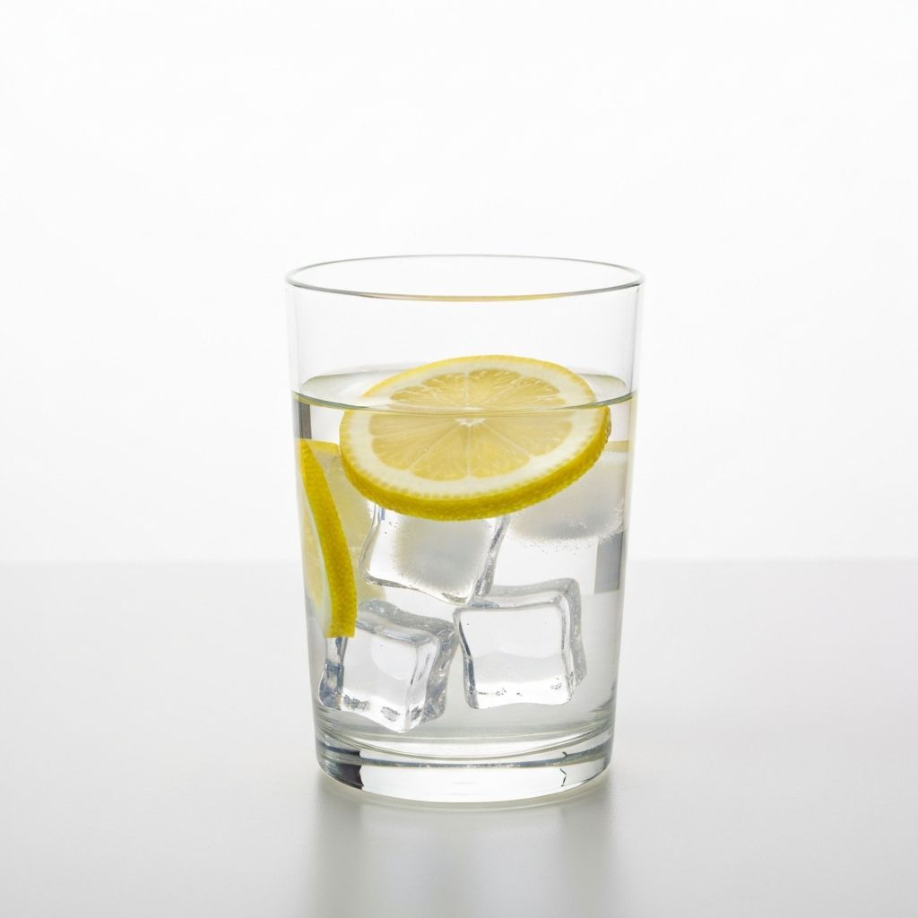 Friss víz citrom szelettel